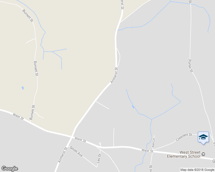 map of restaurants, bars, coffee shops, grocery stores, and more near 143 Amherst Street in Granby