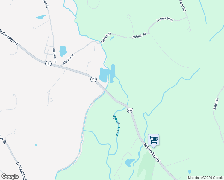 map of restaurants, bars, coffee shops, grocery stores, and more near 277 Mill Valley Road in Belchertown