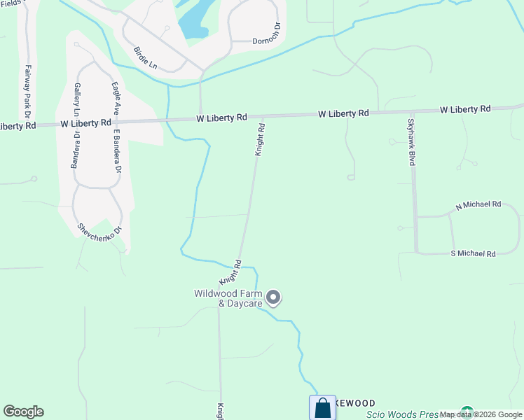 map of restaurants, bars, coffee shops, grocery stores, and more near 1251 Knight Road in Ann Arbor