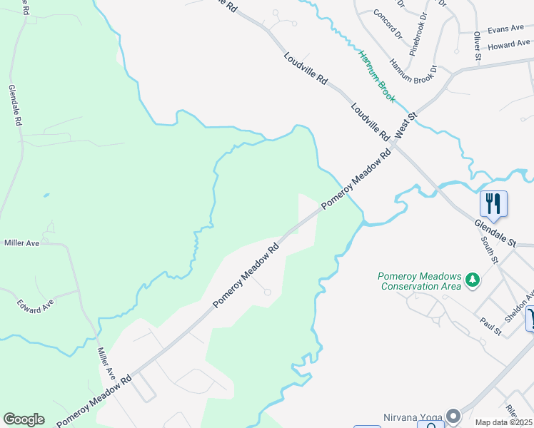 map of restaurants, bars, coffee shops, grocery stores, and more near 215 Pomeroy Meadow Road in Southampton