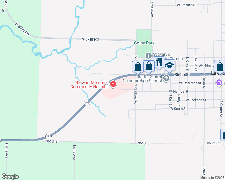 map of restaurants, bars, coffee shops, grocery stores, and more near 1301 W Main St in Lake City
