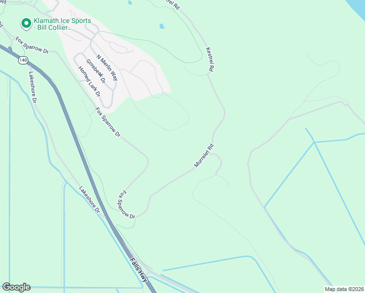 map of restaurants, bars, coffee shops, grocery stores, and more near 4626 Cooper's Hawk Road in Klamath Falls