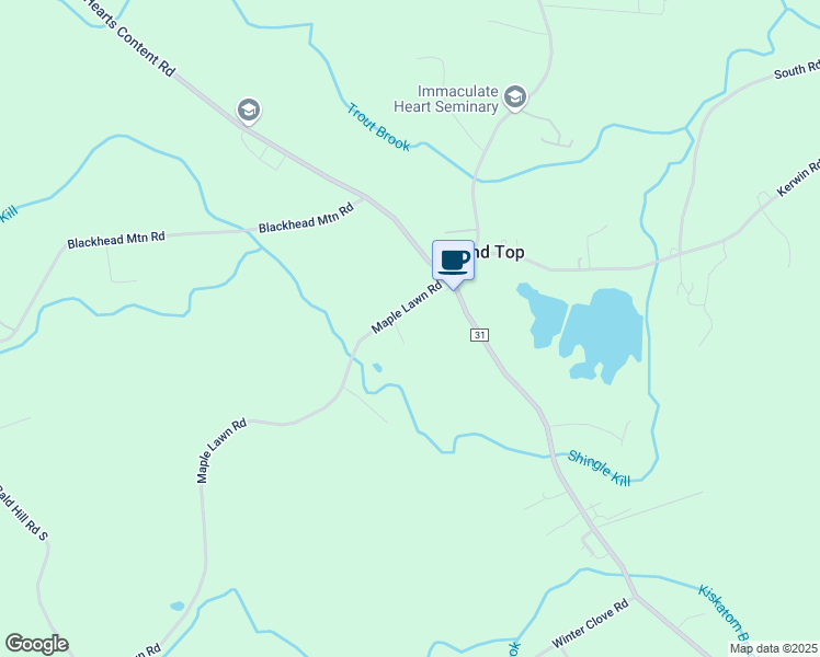 map of restaurants, bars, coffee shops, grocery stores, and more near 481 Maple Lawn Road in Round Top