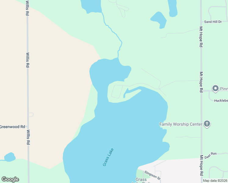 map of restaurants, bars, coffee shops, grocery stores, and more near 629 Island Road in Grass Lake