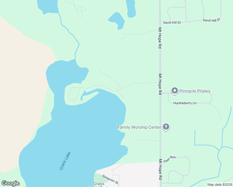 map of restaurants, bars, coffee shops, grocery stores, and more near 497 Island Road in Grass Lake Charter Township