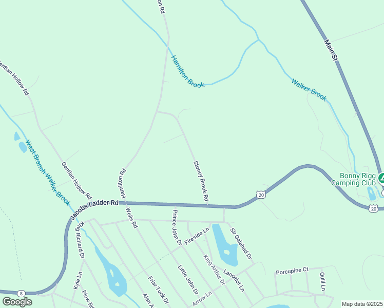 map of restaurants, bars, coffee shops, grocery stores, and more near Stoney Brook Road in Becket