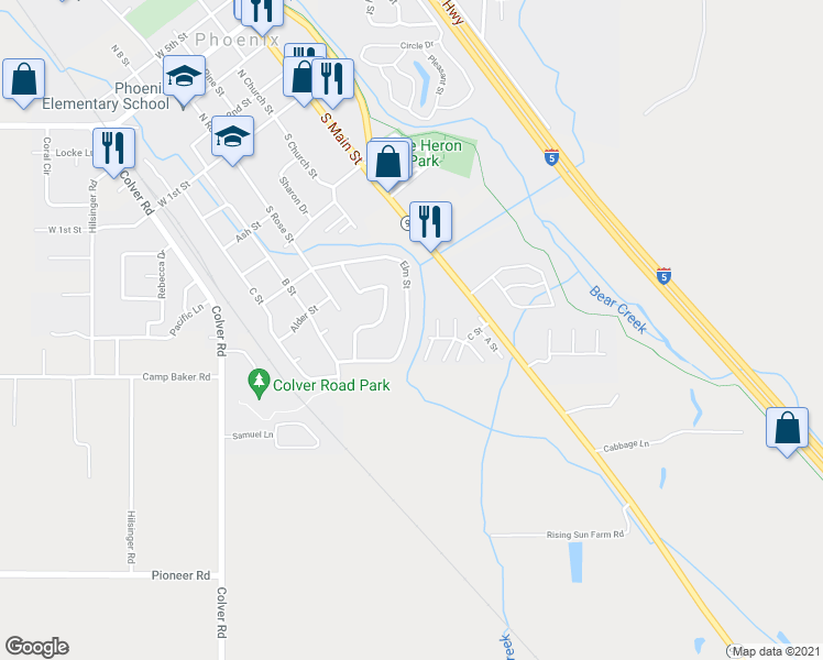 map of restaurants, bars, coffee shops, grocery stores, and more near 471 Elm St in Phoenix