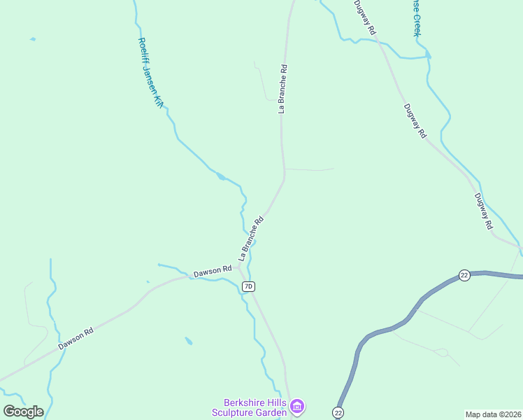 map of restaurants, bars, coffee shops, grocery stores, and more near 45 La Branche Road in Hillsdale