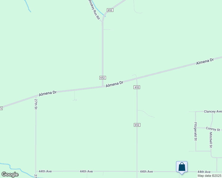 map of restaurants, bars, coffee shops, grocery stores, and more near 25885 County Road 375 in Mattawan