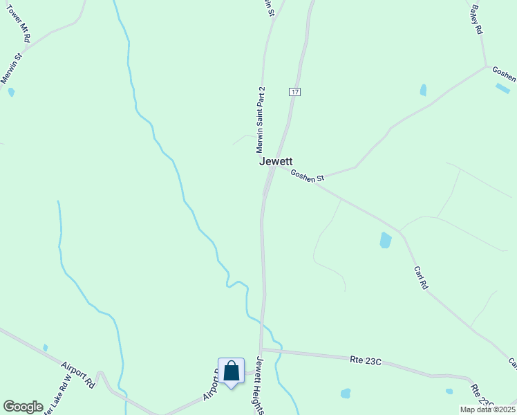 map of restaurants, bars, coffee shops, grocery stores, and more near 33 Church Street in Jewett