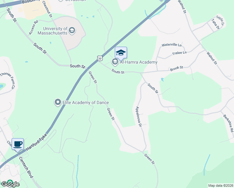 map of restaurants, bars, coffee shops, grocery stores, and more near 33 /69 Green Street in Shrewsbury