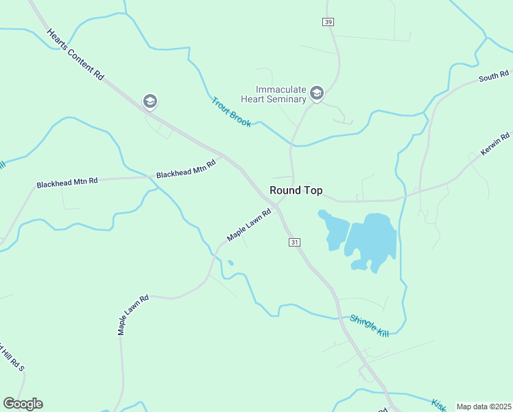 map of restaurants, bars, coffee shops, grocery stores, and more near 481 Maple Lawn Road in Round Top