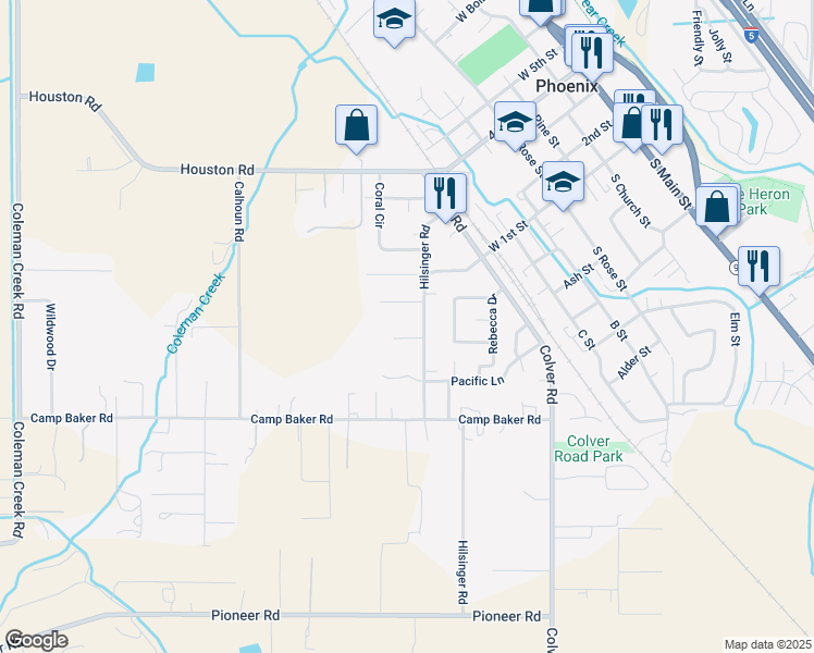 map of restaurants, bars, coffee shops, grocery stores, and more near 100 Walnut Place in Phoenix