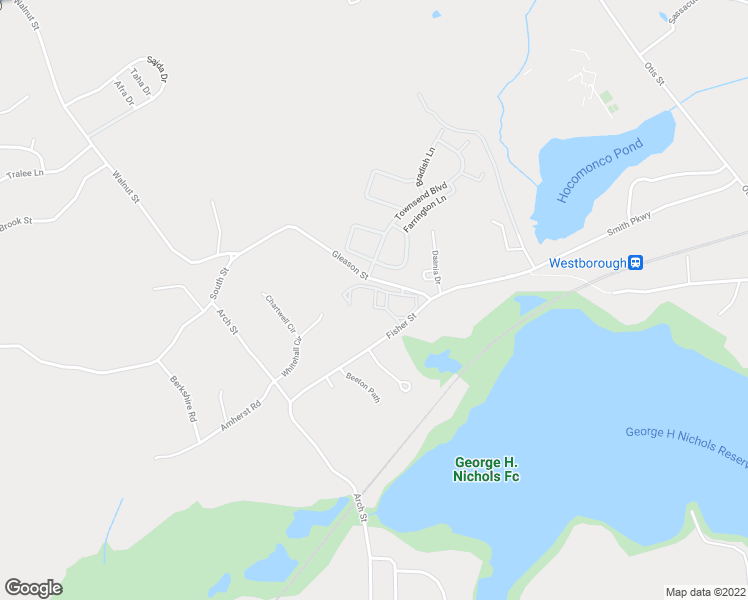 map of restaurants, bars, coffee shops, grocery stores, and more near 100 Charlestown Meadows Drive in Westborough