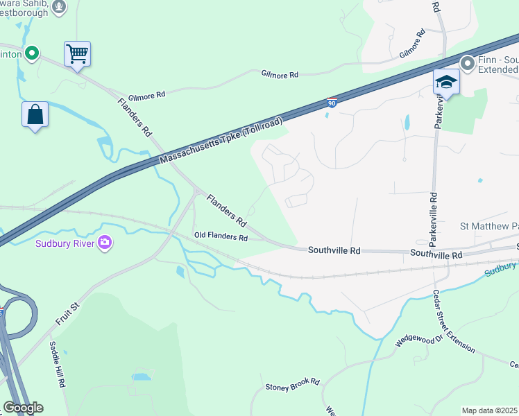 map of restaurants, bars, coffee shops, grocery stores, and more near 1 Homestead Boulevard in Westborough