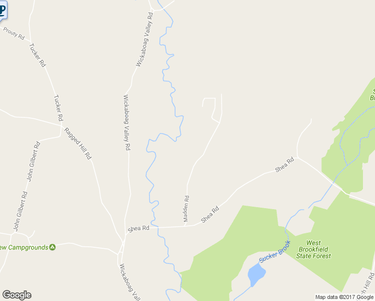 map of restaurants, bars, coffee shops, grocery stores, and more near 46 Madden Road in West Brookfield