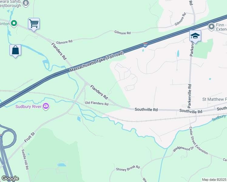 map of restaurants, bars, coffee shops, grocery stores, and more near 1 Homestead Boulevard in Westborough