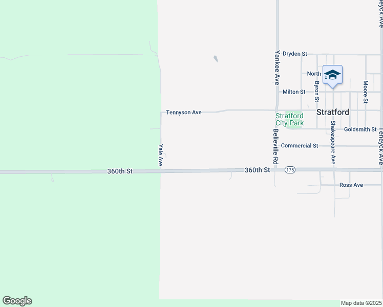map of restaurants, bars, coffee shops, grocery stores, and more near in Stratford