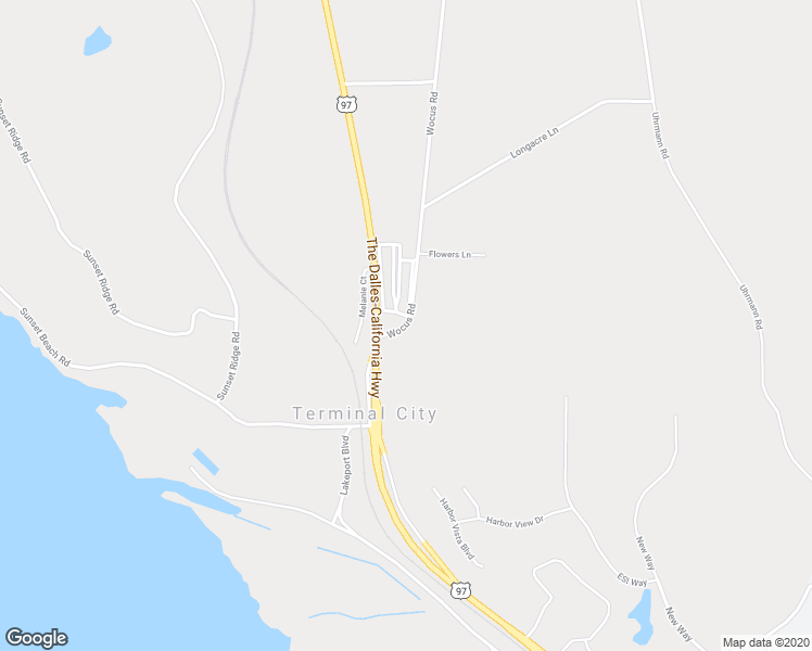 map of restaurants, bars, coffee shops, grocery stores, and more near 4827 Wocus Road in Klamath Falls