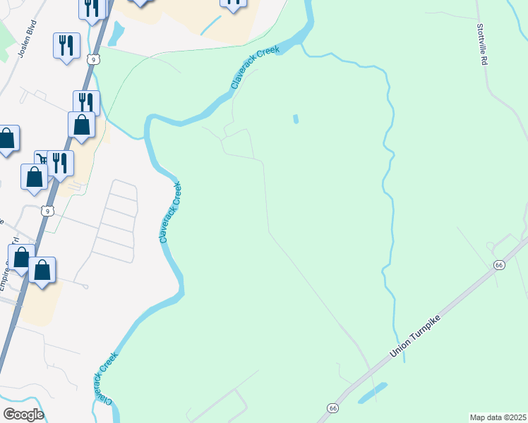 map of restaurants, bars, coffee shops, grocery stores, and more near 111 Humane Society Road in Hudson