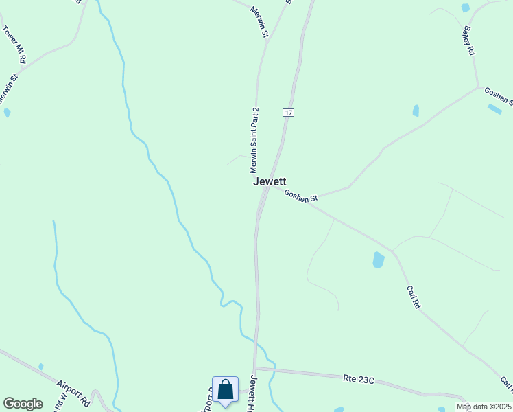 map of restaurants, bars, coffee shops, grocery stores, and more near 33 Church Street in Jewett