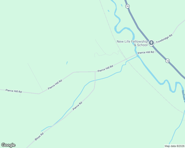 map of restaurants, bars, coffee shops, grocery stores, and more near 2800 Pierce Hill Road in Franklinville