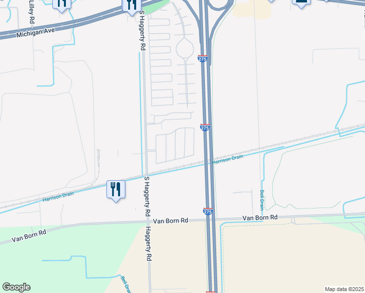 map of restaurants, bars, coffee shops, grocery stores, and more near 5114 Citadel Drive in Canton