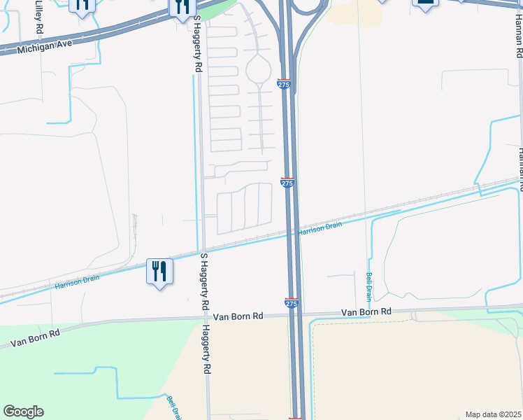 map of restaurants, bars, coffee shops, grocery stores, and more near 5201 Marine Drive in Canton