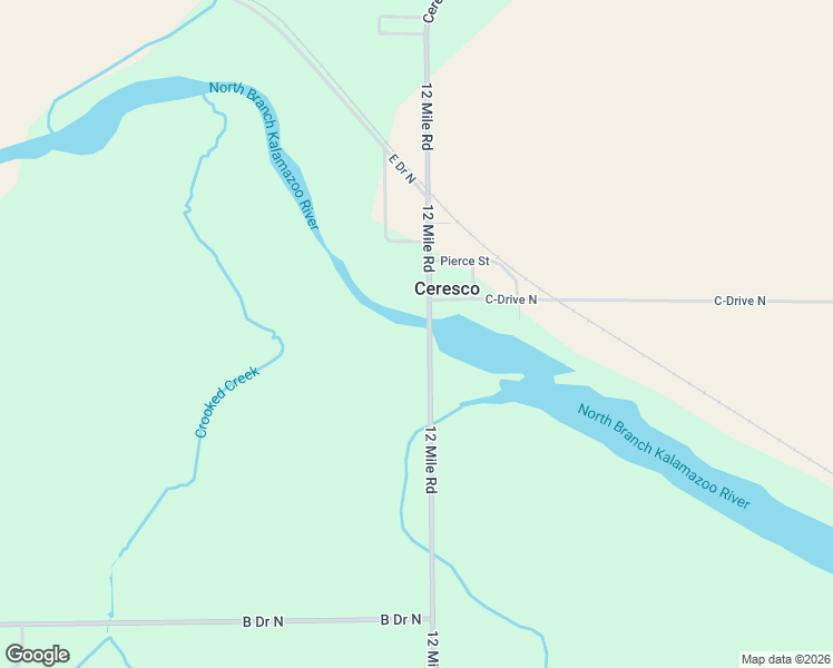 map of restaurants, bars, coffee shops, grocery stores, and more near 176 South Main Street in Ceresco