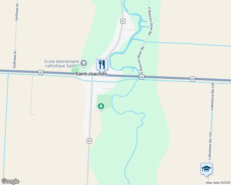 map of restaurants, bars, coffee shops, grocery stores, and more near 1230 Aimee Street in Saint Joachim