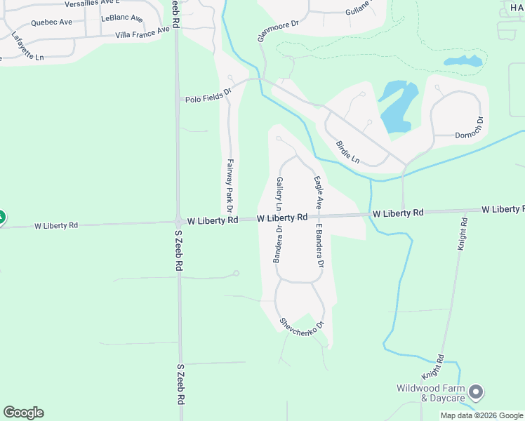 map of restaurants, bars, coffee shops, grocery stores, and more near 5272 West Liberty Road in Ann Arbor