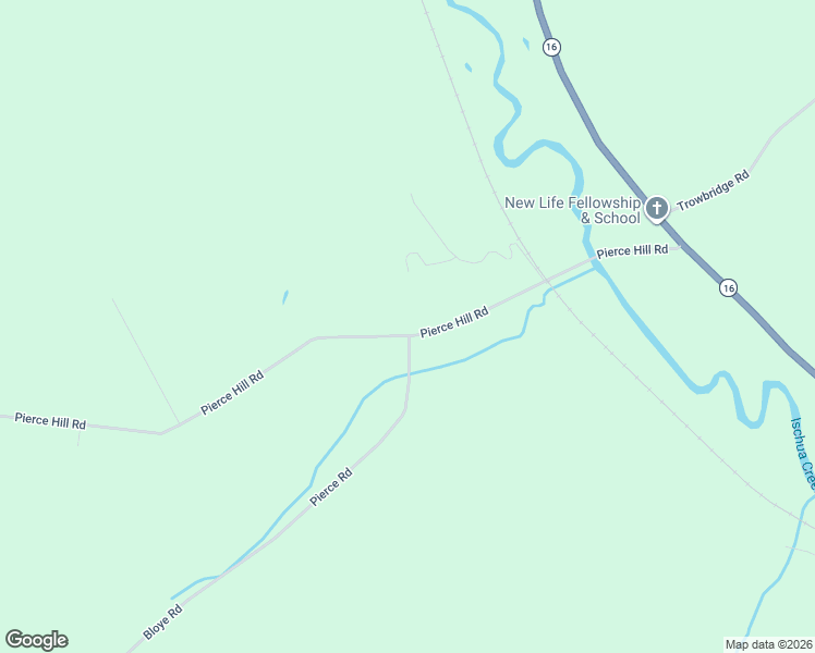 map of restaurants, bars, coffee shops, grocery stores, and more near 2800 Pierce Hill Road in Franklinville