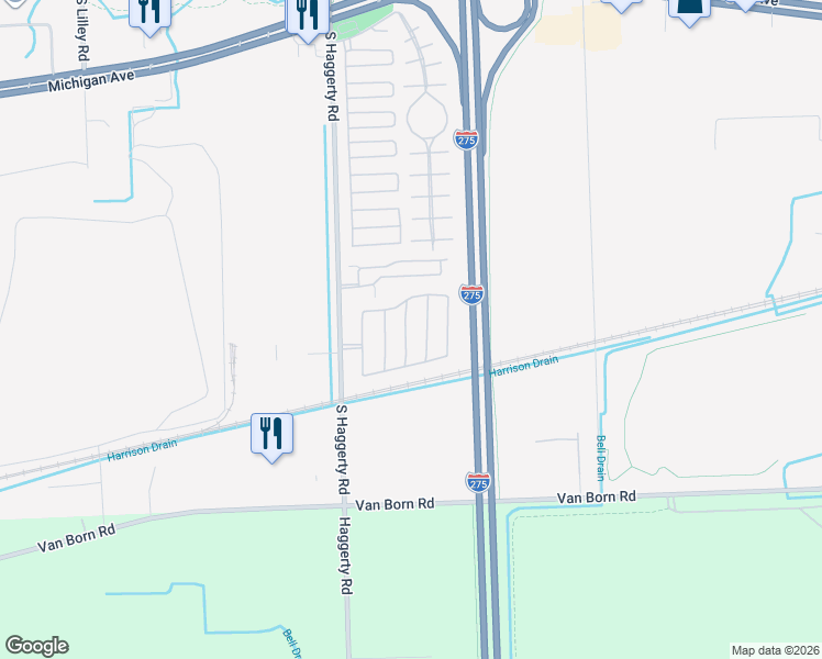 map of restaurants, bars, coffee shops, grocery stores, and more near 5201 Marine Drive in Canton