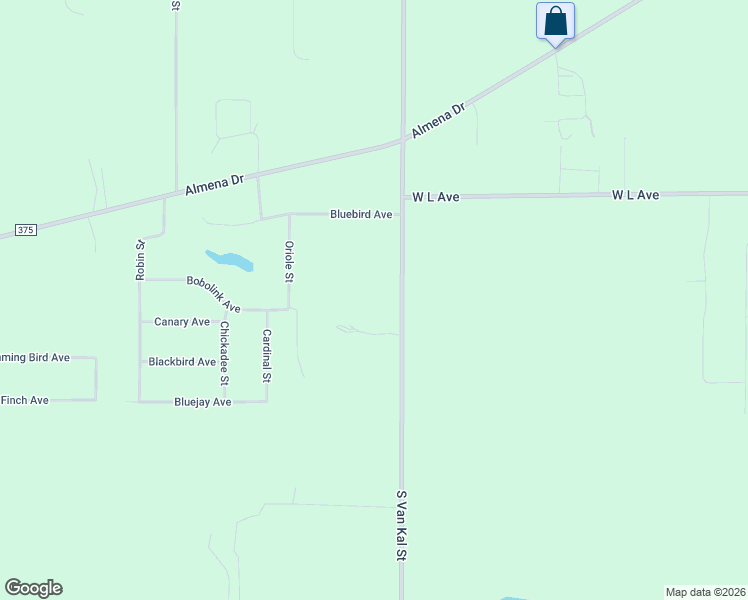 map of restaurants, bars, coffee shops, grocery stores, and more near 40900 22nd Street in Kalamazoo