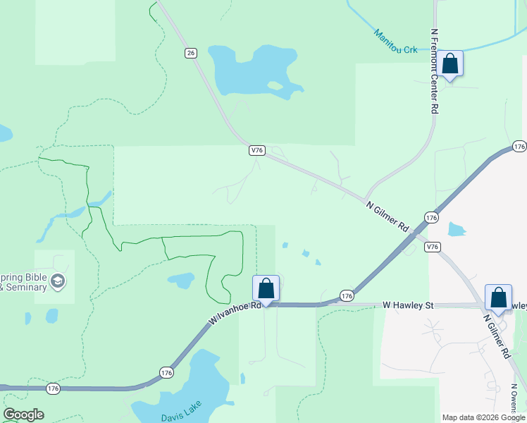 map of restaurants, bars, coffee shops, grocery stores, and more near 28234 North Gilmer Road in Mundelein