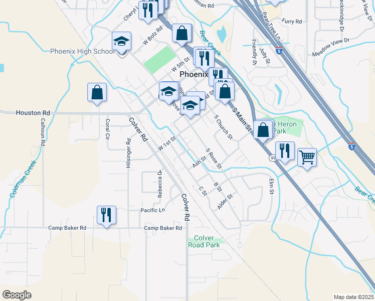 map of restaurants, bars, coffee shops, grocery stores, and more near 211 C Court in Phoenix