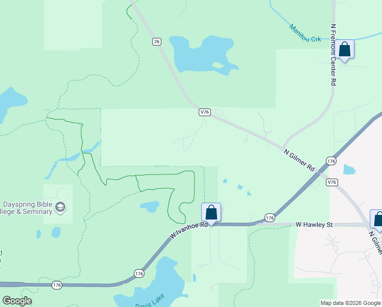 map of restaurants, bars, coffee shops, grocery stores, and more near 28234 North Gilmer Road in Mundelein