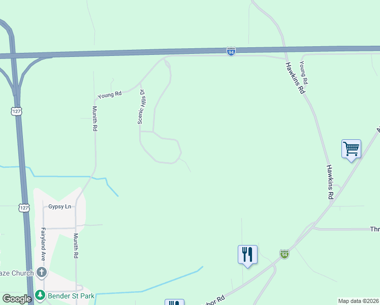 map of restaurants, bars, coffee shops, grocery stores, and more near 2088 Scenic Hills Drive in Jackson