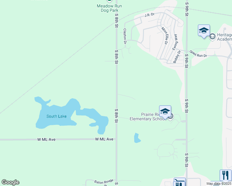map of restaurants, bars, coffee shops, grocery stores, and more near 1870 South 8th Street in Kalamazoo