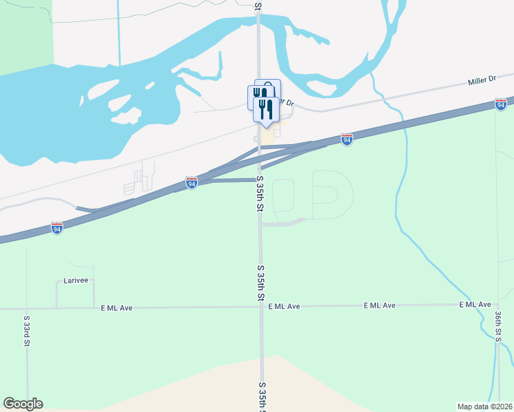 map of restaurants, bars, coffee shops, grocery stores, and more near 1930 South 35th Street in Galesburg
