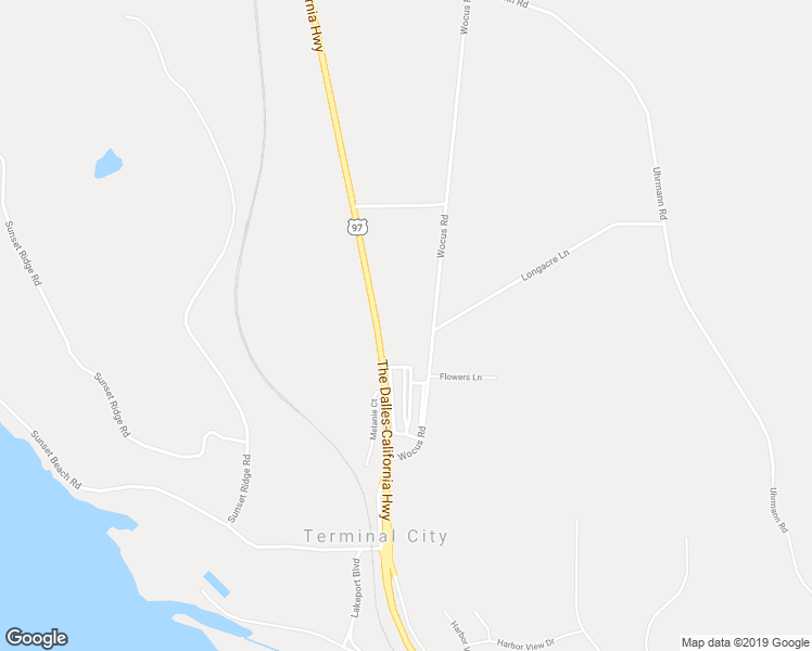 map of restaurants, bars, coffee shops, grocery stores, and more near 5040 Wocus Road in Klamath Falls