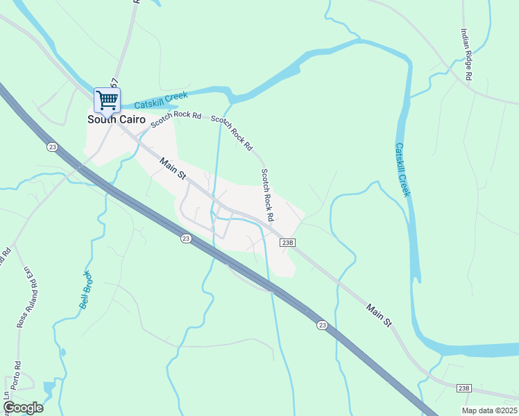 map of restaurants, bars, coffee shops, grocery stores, and more near 2224 Rte 23B in South Cairo