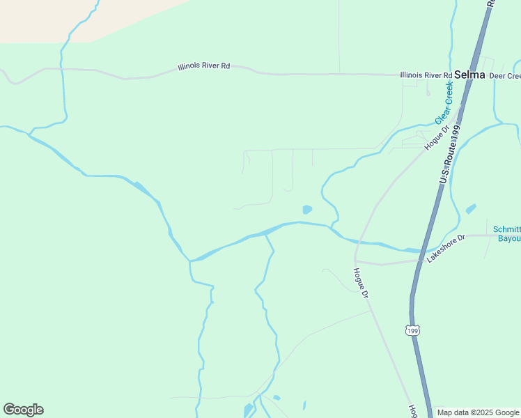 map of restaurants, bars, coffee shops, grocery stores, and more near 175 Norman Road in Selma