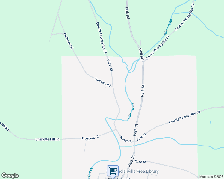 map of restaurants, bars, coffee shops, grocery stores, and more near 57 Water Street in Charlotte