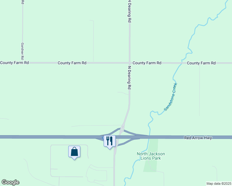 map of restaurants, bars, coffee shops, grocery stores, and more near 2770 North Dearing Road in Parma