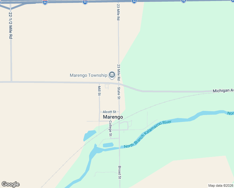 map of restaurants, bars, coffee shops, grocery stores, and more near 23012 West Michigan Avenue in Albion