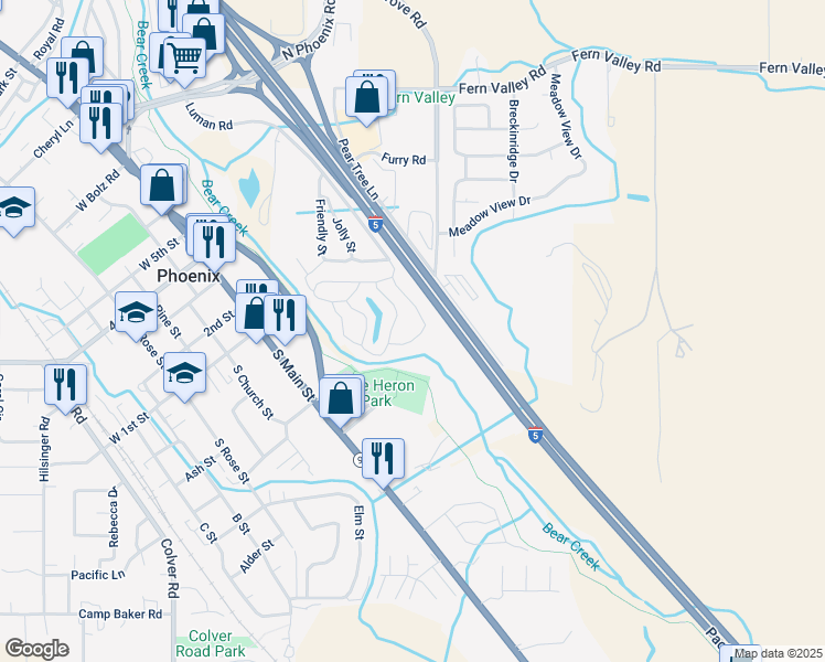 map of restaurants, bars, coffee shops, grocery stores, and more near 300 Luman Road in Phoenix