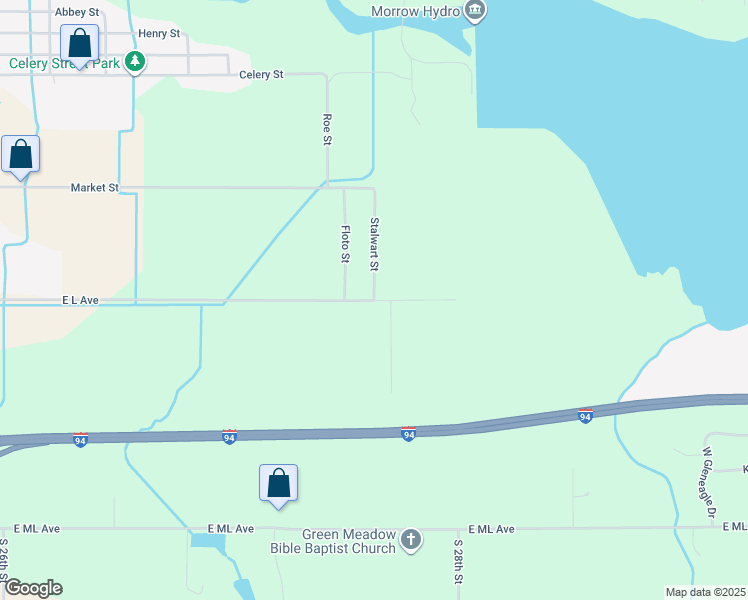 map of restaurants, bars, coffee shops, grocery stores, and more near 6810 L Avenue East in Kalamazoo
