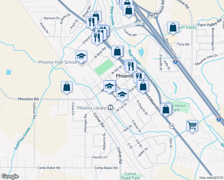 map of restaurants, bars, coffee shops, grocery stores, and more near 302 1/2 West 4th Street in Phoenix