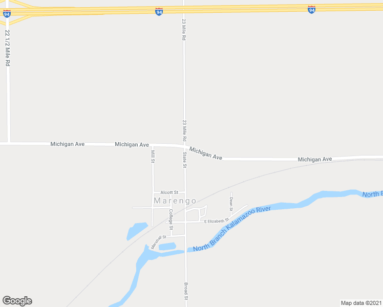 map of restaurants, bars, coffee shops, grocery stores, and more near 23012 West Michigan Avenue in Albion